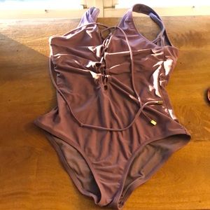 Purple 1 piece bathing suit: Size- Small